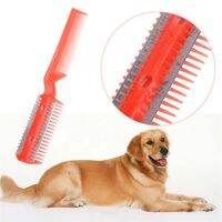 Pet Dog Hair Trimmer Comb Cutting Cut With 2 Blades Grooming Razor Thinning Dog Cat Combs Dog cat Hair Remover hair brush amp; comb