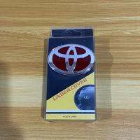 โลโก้​ toyota สีแดง ติดพวงมาลัย ขนาด* 4.5 x 6.8 cm