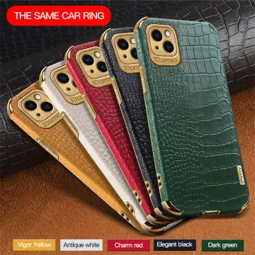 For iPhone 15 Pro 14 13 12 11 XS XR 6 7 8 Luxury Leather Ring