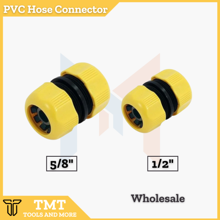 1 Set PVC Garden Hose Connector 1/2" ,5/8" Water Hose Quick Coupling