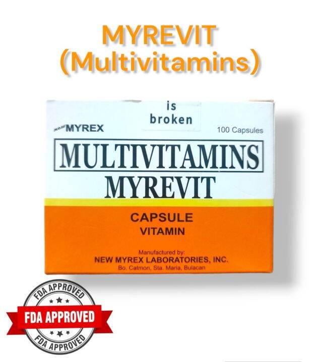 MYREVIT CAPSULE (MULTIVITAMINS) 100's/box Lazada PH