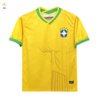 IUM 2022-2023 Men S Brazil CBF Home Away Stadium เสื้อฟุตบอลแขนสั้น Breathable Quick Drying กีฬาการฝึกอบรมเสื้อยืดผู้ชายเสื้อทีม