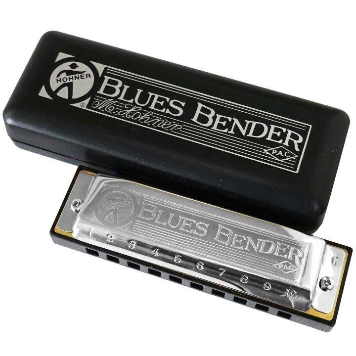 hohner-ฮาร์โมนิก้า-รุ่น-blues-bender-10-ช่อง-คีย์-d-harmonica-key-d-แถมฟรีเคส-amp-คอร์สออนไลน์