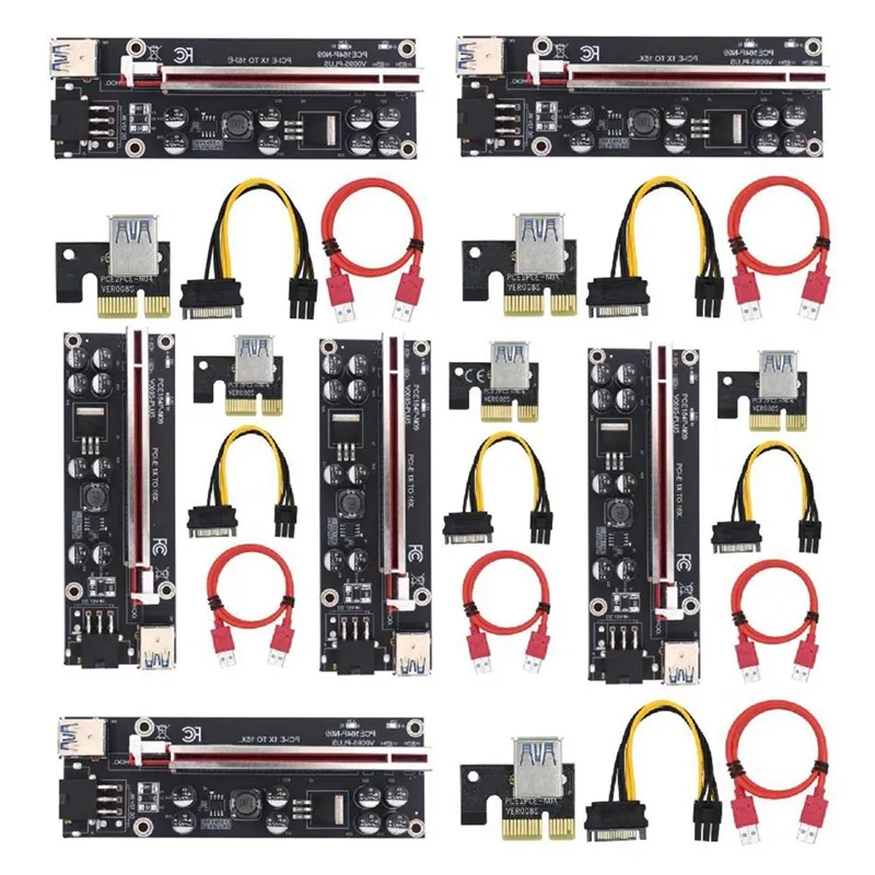 US$ 11.67 - WBTUO Riser Card PCI-E USB 3.0 PCIe Port Multiplier Card PCI  express PCIe 1 to 4 PCI-E to PCI-E for BTC Miner - m.