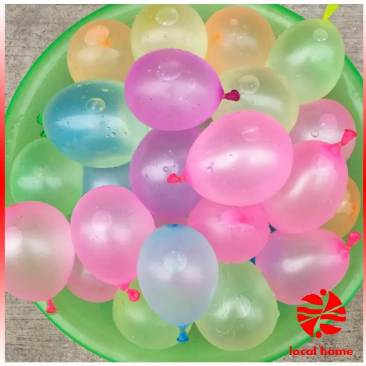 ลูกโป่งน้ำ 1ช่อ 37ลูก ของเล่นสุดฮิต สงกรานต์ Water balloon toy Lazada