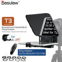 Desview T3/T2 Teleprompter for smartphone/tablet/DSLR camera เครื่องอ่านสคริป (มีให้เลือก 2 รุ่น)