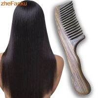 ❁✖ 1Pc Wooden Sandalwood Wide Tooth Wood Comb Natural Head Massager Hair Combs Wooden Handle with Wide Toothed Comb