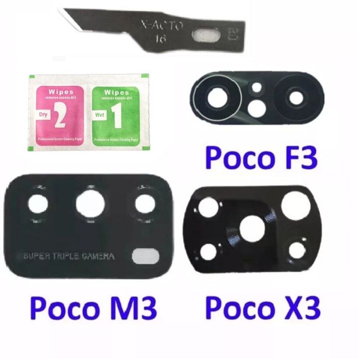 2ชิ้น/ล็อตแก้วกล้องด้านหลังเหมาะสำหรับ Xiaomi Mi Poco X3 NFC ทุกรุ่น /Poco M3 X3 Pro/poco F3 5G