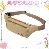 【Ready Stock】 ☽✑﹊ C23 AVOCADD Waist Packs Multi-Pockets Casual Wallet Storage Bag Canvas Belt Bags