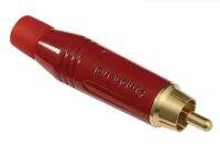 Amphenol ACPR-RED RCA Male Plug Cable, Red Color ตัวผู้สีแดง