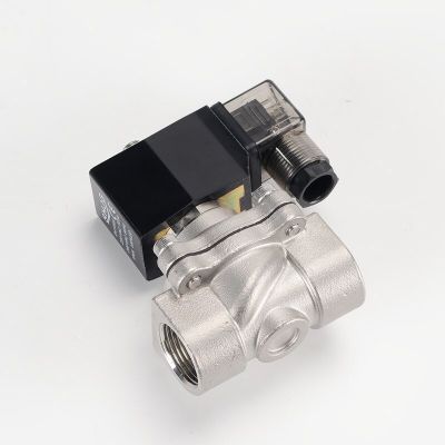 1/2" Stainless Steel Solenoid Valve Waterproof Normally Closed Solenoid Valve With LED Power Indicator 24V 12V 220V 110V Plumbing Valves