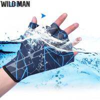 2Pcs ว่ายน้ำ Hand Fins Flippers Unisex กีฬาทางน้ำ Webbed Paddle Water Gloves