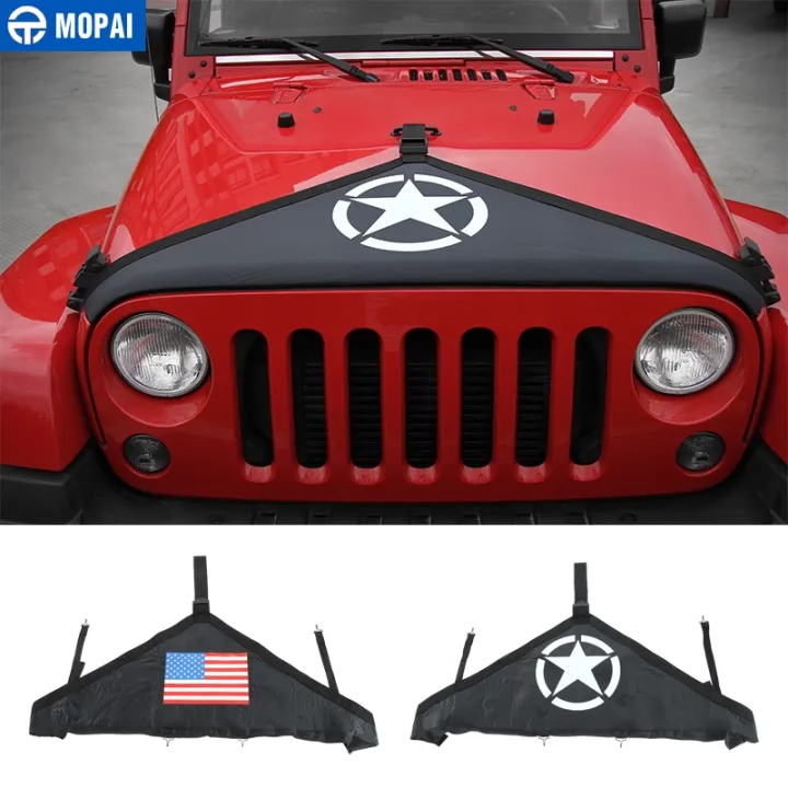 Mopai Canvas Car Front Hood Cover Protector Accessories For Jeep