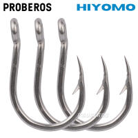 PROBEROS 5ชิ้น10ชิ้นน้ำเค็มเบ็ดตกปลาหนามชุดช้า Jigging ตะขอ1/0 #-13/0 # รุ่นสแตนเลสปลาตะขอตกปลาทะเลชุด SJ43