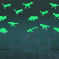 SIYI?Gift?Cheap? 9ชิ้น/เซ็ต GLOW In The Dark Luminous ไดโนเสาร์สติ๊กเกอร์เด็ก Room Wall Art Decoration