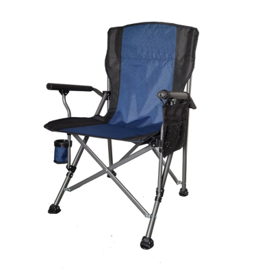 SUMMER SET #เก้าอี้แคมป์ปิ้งพับได้ รุ่น CR-004 ขนาด 58x58x95 ซม. สีฟ้า-ดำ