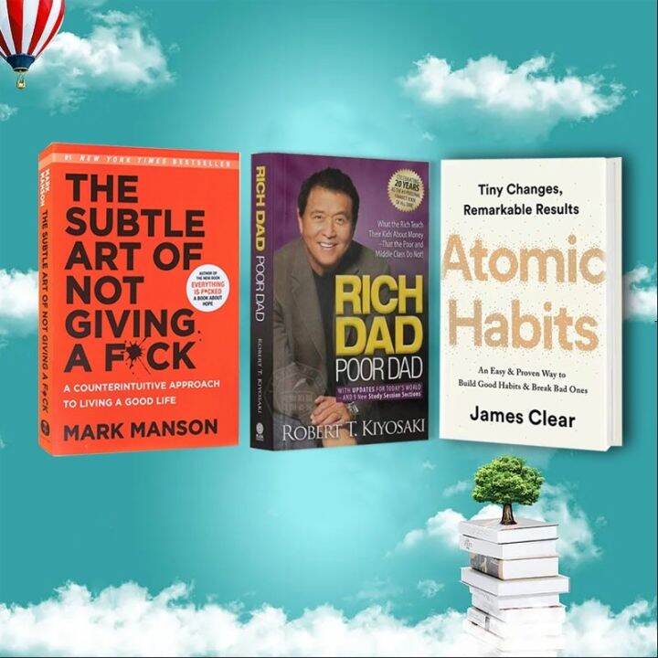 Atomic Habit Book Rich Dad Poor Dad The Subtle Art Of Not Giving A Fuck