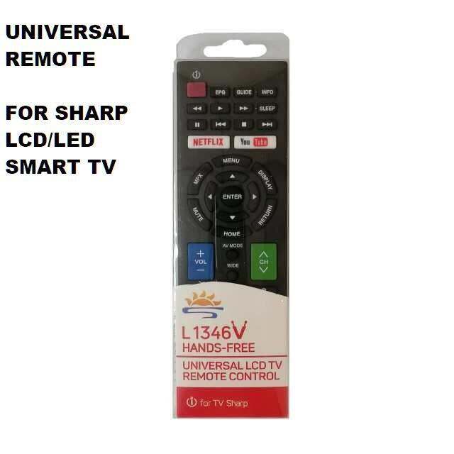 UNIVERSAL SHARP Aquos TV LCD LED Smart TV Remote Control with Netflix