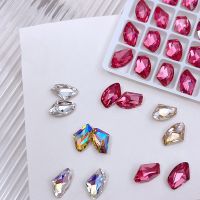 Irregular Pointed Bottom Hatchet Nail Art Rhinestone Axe Shape K9 Crystal Glass Shiny 3D Fingernail DIY Decoration 10/30pcs