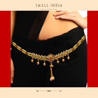 {**ส่งฟรี**} SMALL INDIA ?️ Antique Gold Plated Waist-Belt ?️ Women Ethnic Jewelry