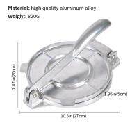 Stainless Steel Tortilla Press Foldable Portable Baking Press Machine for Tortilla Dumpling Dough Kitchen Accessories