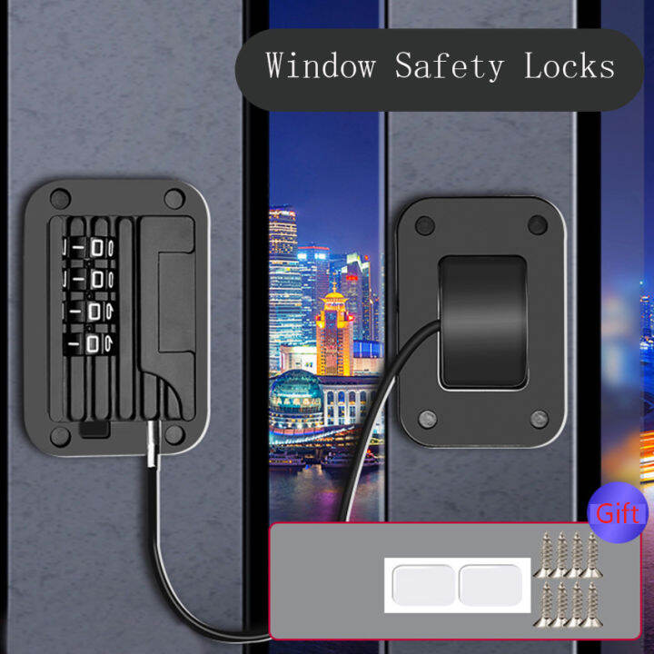 Window Safety Locks Self Adhesive2 Pack Window Restrictor Baby Window