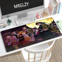 Kimetsu No Yaiba แผ่นรองเมาส์ขนาดใหญ่ Demon Killer Mouse Pad อะนิเมะยอดนิยมอุปกรณ์ต่อพ่วงเกมคอมพิวเตอร์ LOL Table Pad