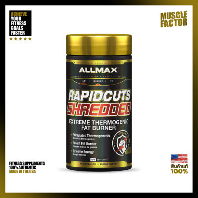 AllMAX Nutrition: Rapidcuts Shredded - 90 Capsules , Rapid Fat Loss Catalyst with Sustained Release Thermogenics