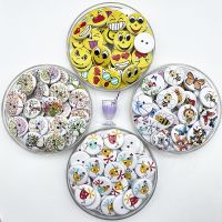 【YF】●✻♞  New 20mm A Variety of Circular Buttons Cartoon Smiling Face for Wedding Sewing Accessories