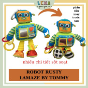 Robot vải Rusty Lamaze by Tomy FREESHIP Đồ chơi vải sột soạt treo nôi, cũi