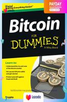 (New) หนังสือธุรกิจภาษาอังกฤษ Bitcoin For Dummies