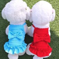 Lovely Bow Dress For Small Medium Dogs Summer Thin Puppy Lace Sling Skirt Sweet Cat Chihuahua Princess Dresses Pet Clothes Dresses