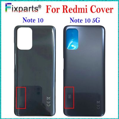 Tested Well Housing For Xiaomi Redmi Note 10 / Note10 5G Glass Battery Cover Repair Replace Back Door Rear Case + Logo Adhesive Replacement Parts