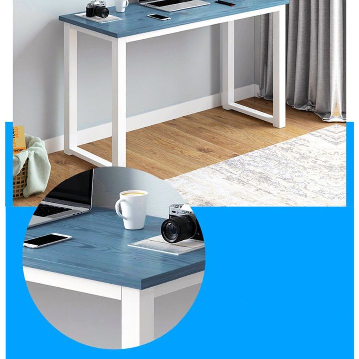 โปรโมชั่น-คุ้มค่า-โต๊ะทำงาน-โครงเหล็ก-โต๊ะเขียนหนังสือ-โต๊ะบาร์-140x40x73-ซม-รุ่น-n235-สีไม้อ่อน-ขาขาว-สีฟ้า-ขาขาว-สีขาว-ขาขาว-ราคาสุดคุ้ม-โต๊ะ-ทำงาน-โต๊ะทำงานเหล็ก-โต๊ะทำงาน-ขาว-โต๊ะทำงาน-สีดำ