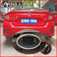 Stainless Steel Automobiles Car Exhaust Muffler fit for honda civic 10 th 2016 2017 2018 2019 2020 car accessories Auto parts