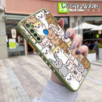 เคส Chenyyka สำหรับ Realme 5 5i 5S 6i 5 Pro คล้ายฝ้าแฟชั่นการ์ตูนสัตว์น่ารักแข็งเคสนิ่มใส่โทรศัพท์รูปแบบกันกระแทกขอบคลุมทั้งหมดเคสซิลิโคนป้องกันเลนส์กล้อง