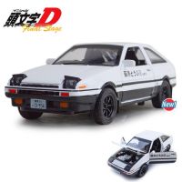 Initial D Ae86อัลลอยรถขึ้นรูปรุ่น Inital ยานพาหนะรถของเล่นดึงกลับ1:28แสงสำหรับเด็กของเล่นเด็กผู้ชาย