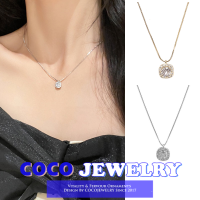 COCOJEWELRY สี่เหลี่ยมเล็กเพชรแฟลชเพชรสร้อยคอหญิงซอกออกแบบแสงหรูหราอารมณ์ที่เรียบง่ายกระดูกไหปลาร้าโซ่