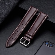 Business Soft Genuine Leather Strap Calfskin Men s Ladies Strap Watch