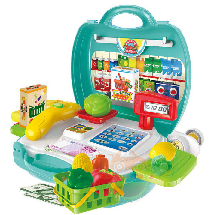 ชุดกระเป๋าขายอาหาร-dream-the-suitcase-organic-products-play-set-23-ชิ้น