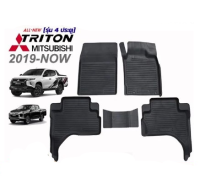 โปรดี [สต๊อคพร้อมส่ง] ผ้ายางปูพื้นรถยนต์ Mitsubishi All New Triton 4ประตู 2019-ปัจจุบัน ถูก++ พรมปูรถ พรมปูพื้นรถ ถาดท้ายรถ พรมกระดุม