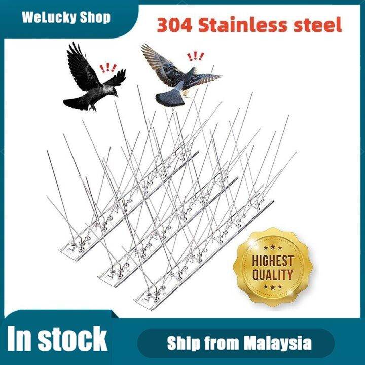 Bird Spikes with Stainless Steel Base, Durable Bird Repellent Spikes