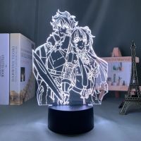 Led Night of Hero Naofumi X Raphtalia for Bedroom Decorative Birthday Manga Lamp