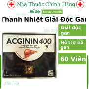 Viên uống bổ gan Acginin 400 60 viên giải độc gan thanh lọc cơ thể làm mát