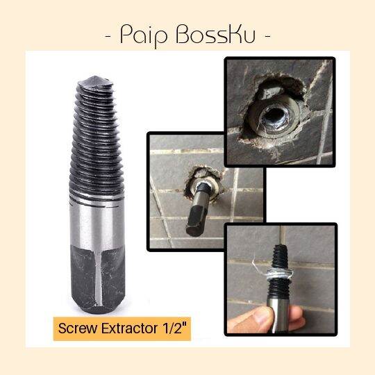 ½ Inch 15mm Pipe Damage Screw Extractor Broken Bolt Screw Remover