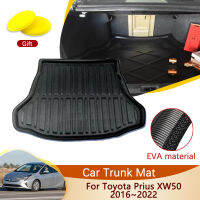 รถด้านหลัง Trunk Mat สำหรับ Toyota Prius XW50 2019 50 2016 ~ 2022 2017 2021อุปกรณ์เสริมชั้นถาด Liner Cargo Boot พรมอัตโนมัติโคลน