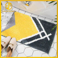 Smiley Home พรมเช็ดเท้าสี่เหลี่ยมผืนผ้า ขนาด 61*40 cm. นุ่มสบาย มีแผ่นตาข่ายกันลื่นด้านล่างของพรม