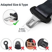 2PCS Universal Seat Extension Head Safety Belt Auto Seat Belt Extender Car Accessories Fixing Strap Cushion Extension Protector Accessories