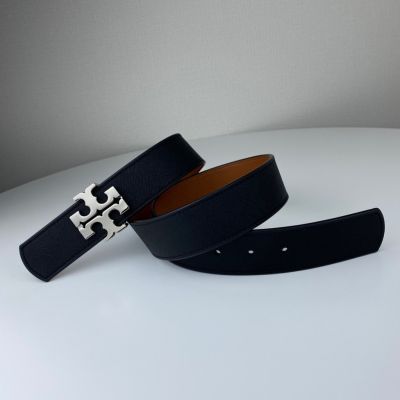 2023 new TORY BURCH TB LadyS Belt Reversible 3 Sizes Cowhide Belt