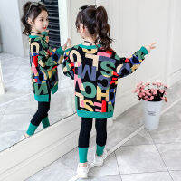 Girls Sports Suit New Spring Autumn Children Long-sleeved Tops &amp; Leggings Two-piece Casual Student Clothing Suit 3 5 7 9 11 12 Y